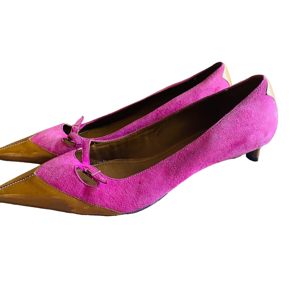 Cole Haan Pink and Brown Heels